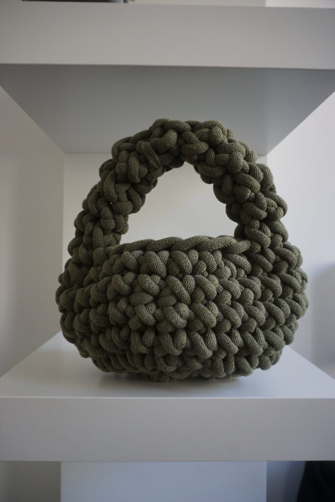 Hobo bag- chunky olive green